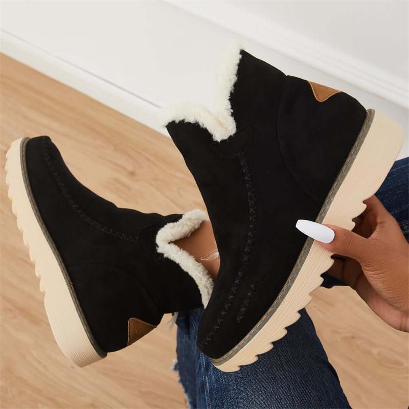 Damen-Stiefeletten mit praktischem Design für kalte Tage