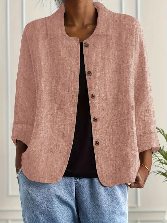 Blouse-Jas Dames | Knoopsluiting & Driekwartmouw 2