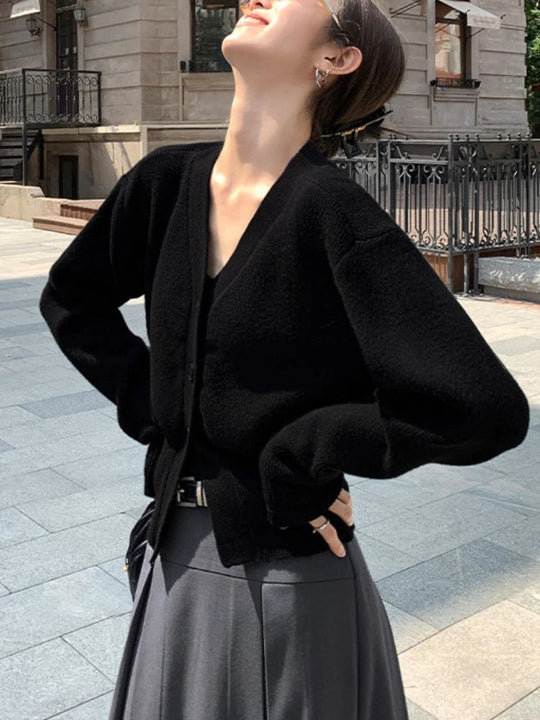 Strickjacke Damen | Slim Fit mit V-Ausschnitt 6