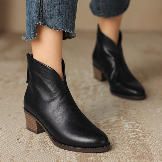 Stiefeletten Damen | Niedriger Absatz & Bequem 1