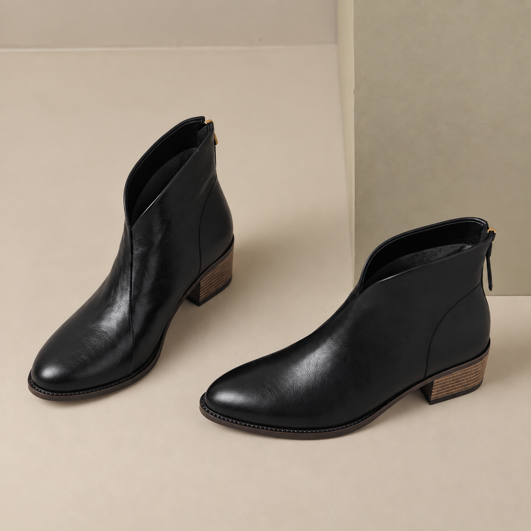 Stiefeletten Damen | Niedriger Absatz & Bequem 4