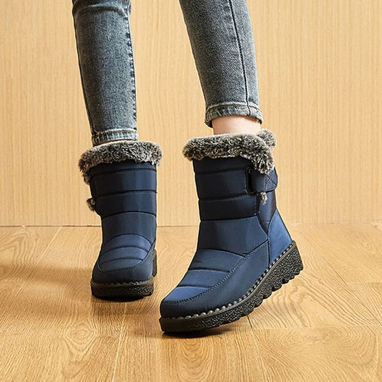 Damen Winterschuhe Gepolstert Rutschfest Gel-Sohle 16