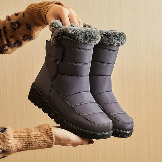 Damen Winterschuhe Gepolstert Rutschfest Gel-Sohle 8