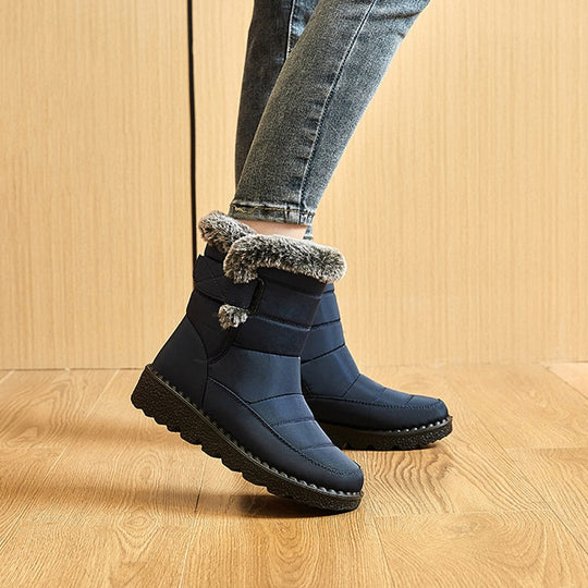 Damen Winterschuhe Gepolstert Rutschfest Gel-Sohle 10