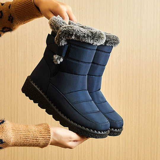 Damen Winterschuhe Gepolstert Rutschfest Gel-Sohle 1