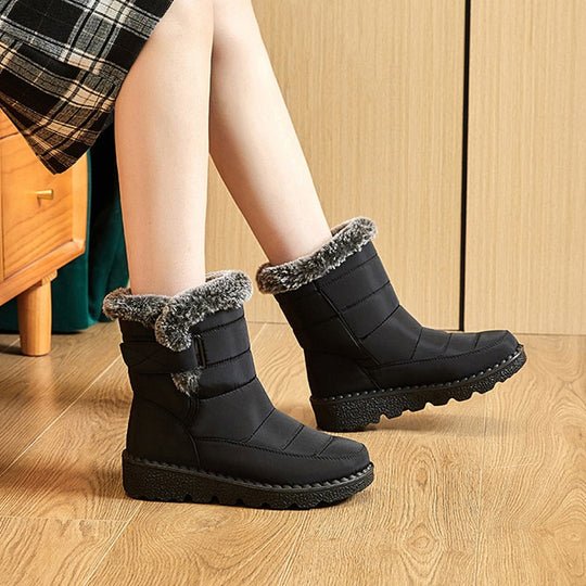 Damen Winterschuhe Gepolstert Rutschfest Gel-Sohle 3