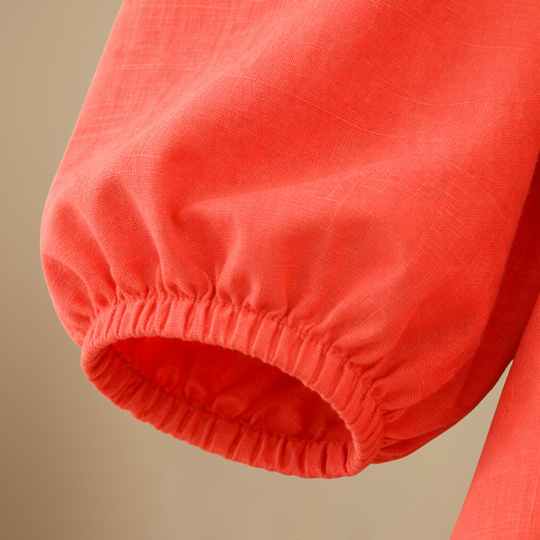 Dames rimpel v-hals blouse Jelle Jora Mode