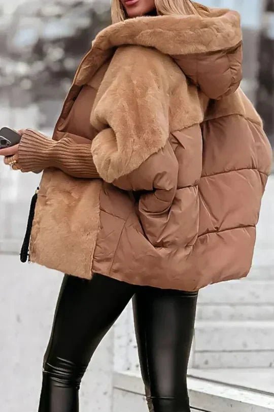 Winterjacke Damen | Plüsch-Optik & Gepolsterte Wärme 7