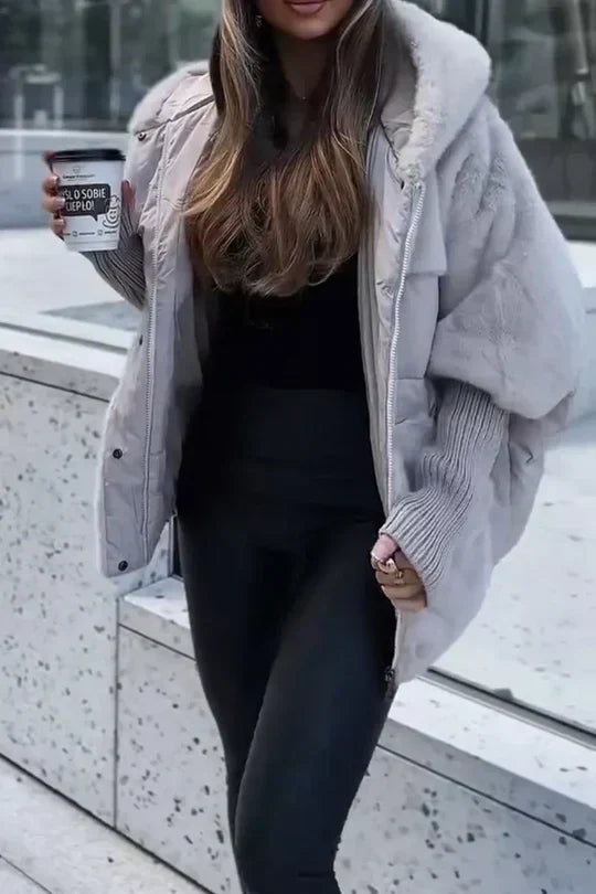 Winterjacke Damen | Plüsch-Optik & Gepolsterte Wärme 11
