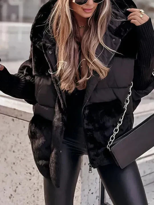 Winterjacke Damen | Plüsch-Optik & Gepolsterte Wärme 14