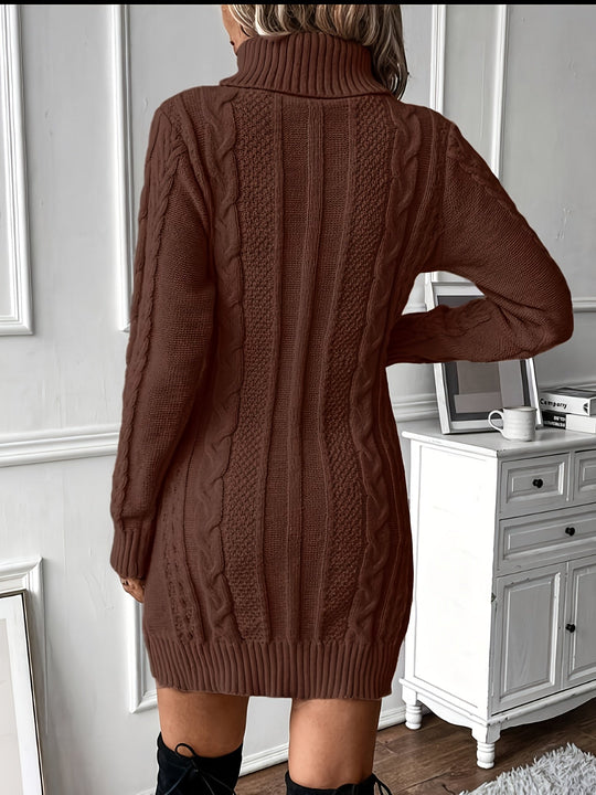 Strickkleid Damen | Rollkragen & Figurbetont 8