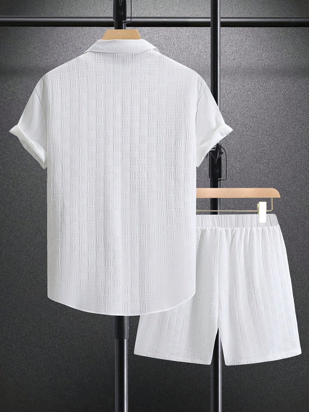 2-Delige Herenoutfit | Overhemd Heren Korte Mouw