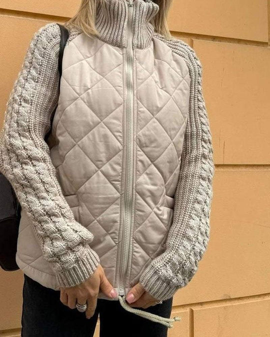 Steppjacke Damen | Rautensteppung & Strickärmel 5