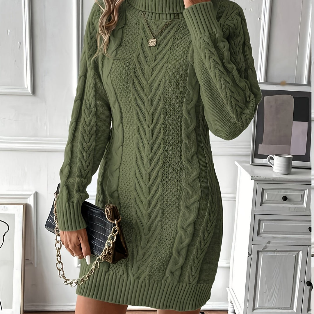 Strickkleid Damen | Rollkragen & Figurbetont 14