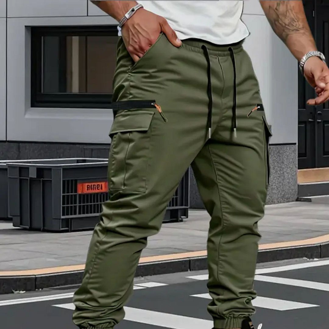 Cargo Jogger Broek Heren | Stretch & Verstelbare Taille 1