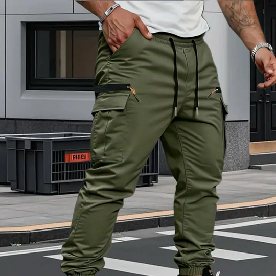 Cargo Jogger Broek Heren | Stretch & Verstelbare Taille 1