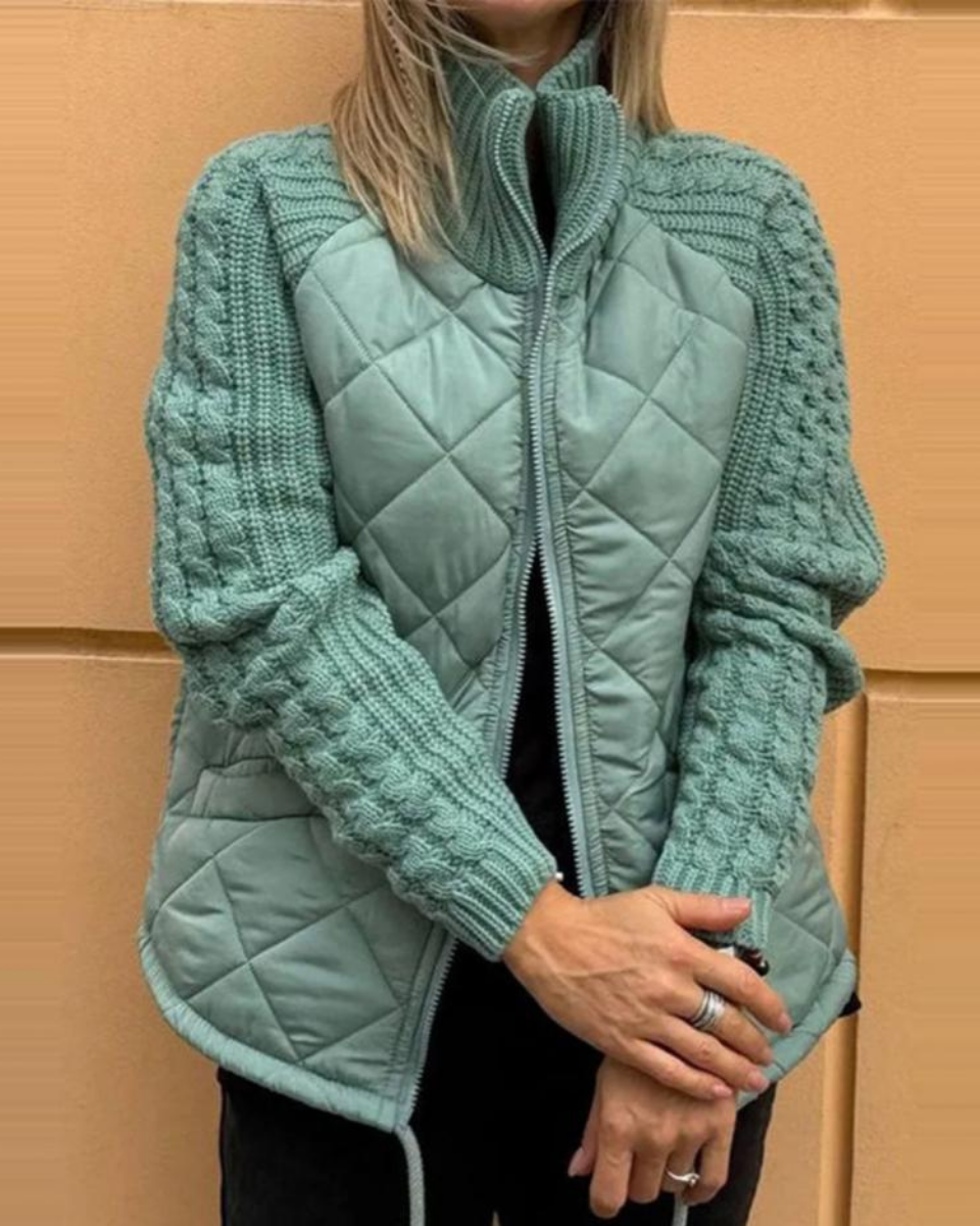 Steppjacke Damen | Rautensteppung & Strickärmel 7