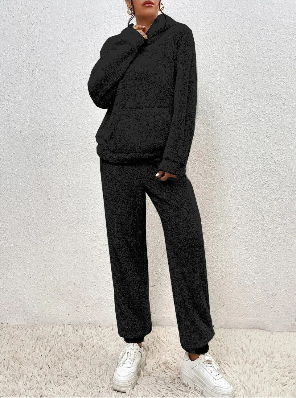 Strickanzug Damen | Rollkragen & Weites Bein