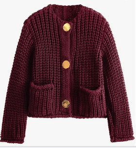 Strickjacke Damen | Knöpfe & Taschen 13