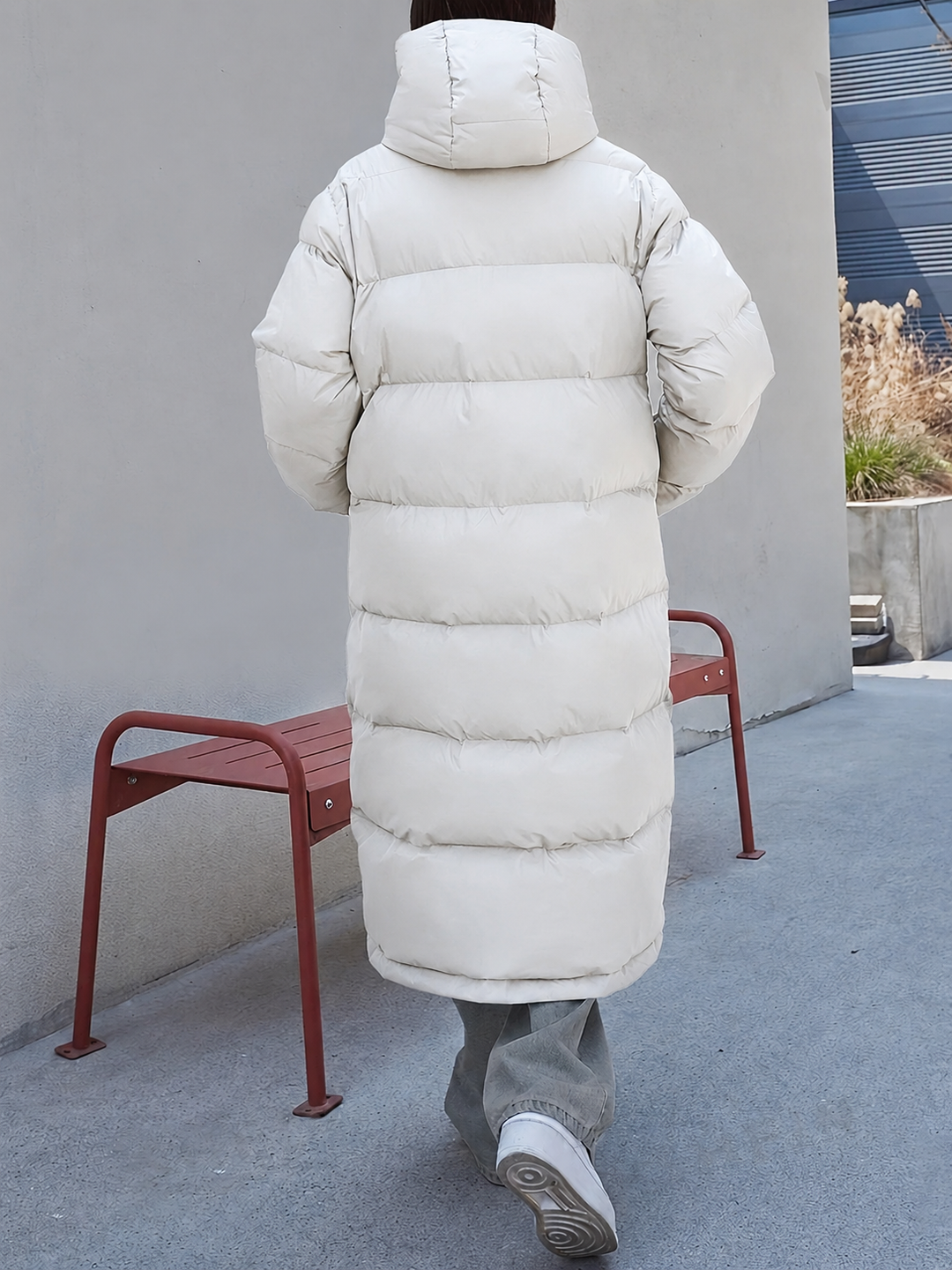 Steppjacke Damen lang | Mit Kapuze & Warmer Steppung