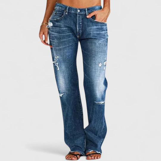 Jeans Damen | Gerader Schnitt & Used-Look