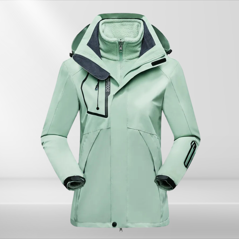 3-in-1 Outdoorjas Dames | Water- en Winddicht 4
