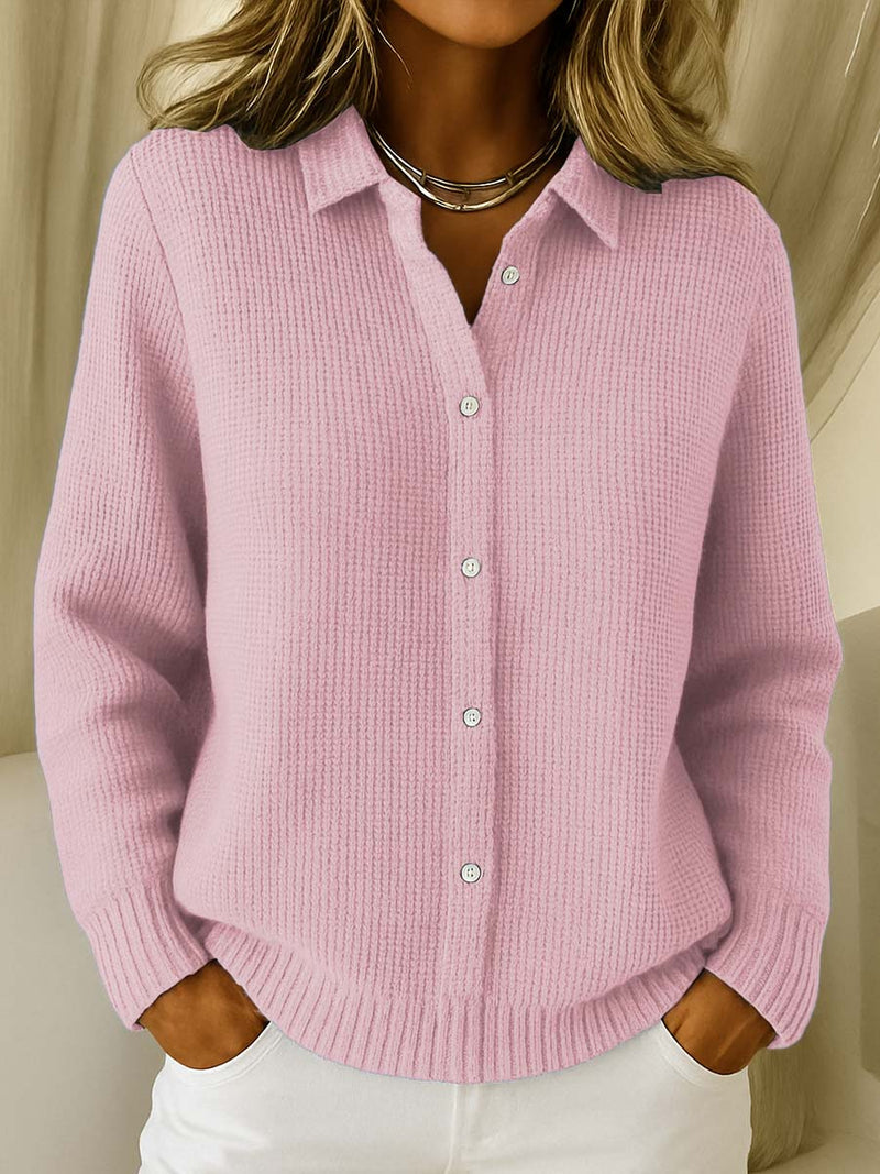 Gebreide Cardigan Dames | Geribbeld & Knoopsluiting 3