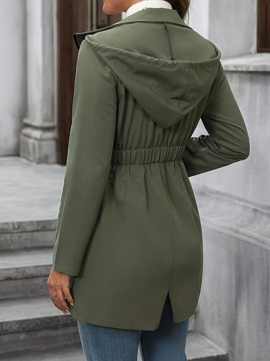 Mantel Damen | Mit Kapuze & Verstellbarem Bund 3