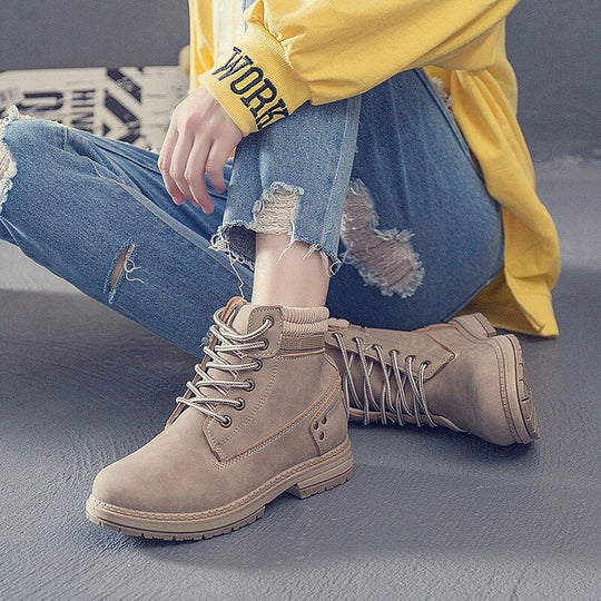 Damen Winterstiefel Sneaker-Optik Plüschfütterung Warm 4