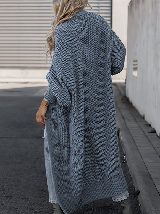 Maxi-Cardigan Damen | Lässiger Schnitt & Taschen