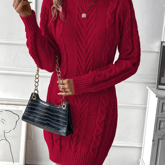 Strickkleid Damen | Rollkragen & Figurbetont 12