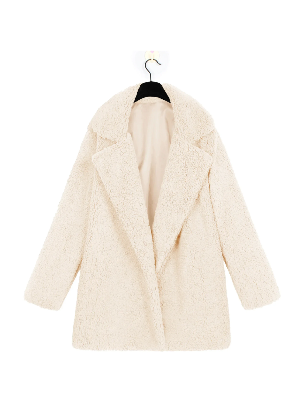 Teddy Kurzmantel Damen | Reverskragen & Plüschig Warm