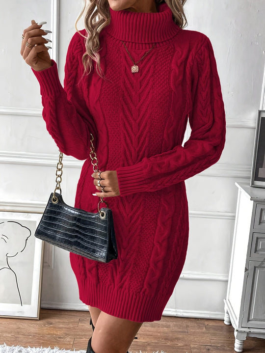 Strickkleid Damen | Rollkragen & Figurbetont 4