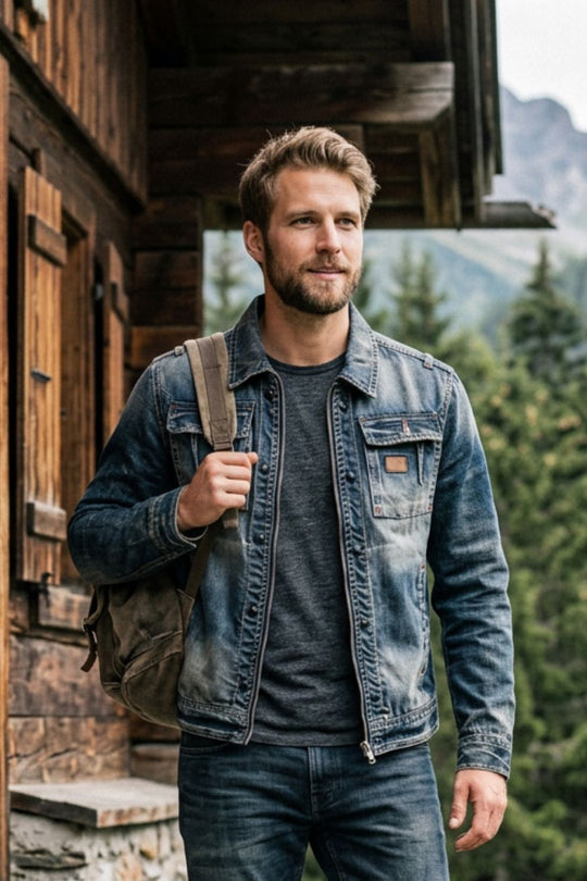 Trucker Jacke Herren | Klassischer Kragen & Lässige Optik 4