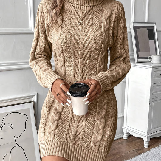 Strickkleid Damen | Rollkragen & Figurbetont 13