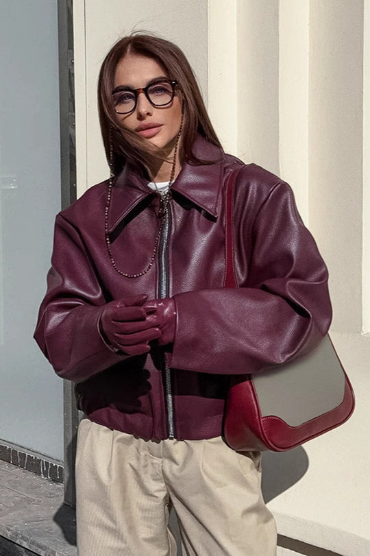 Bikerjacke Damen | Kurz Geschnitten & Lässiger Fit