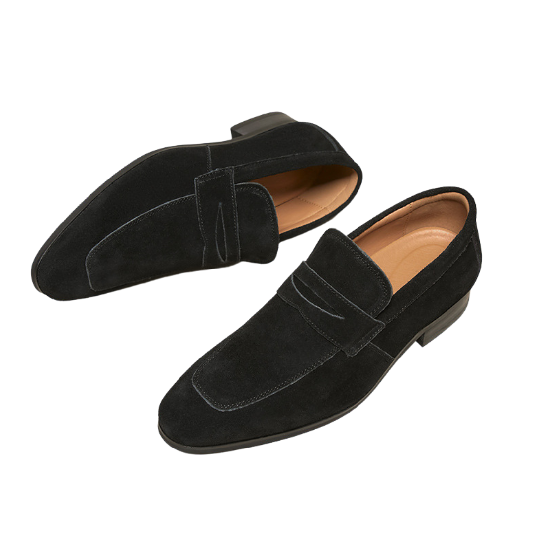Herren Loafer Slip-On Rutschfeste Sohle Riemen-Akzent 2