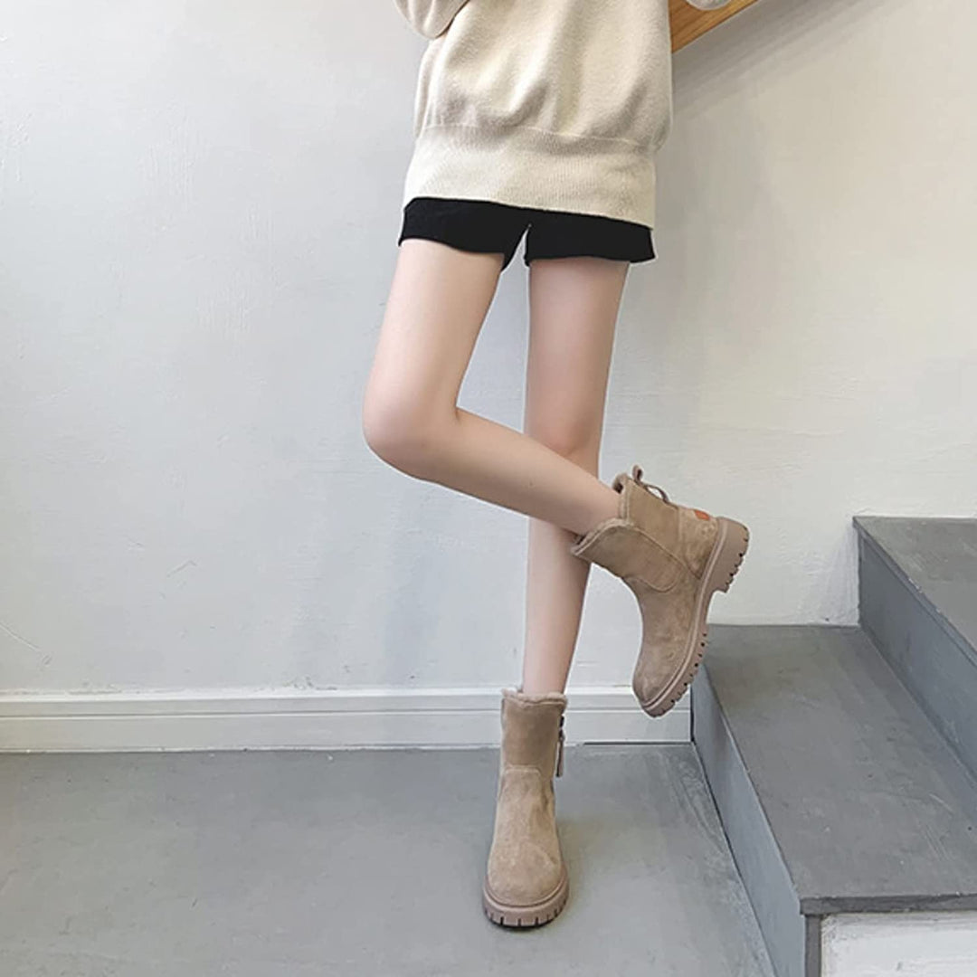 Damen Winterstiefel Rutschfest Warm Gefüttert Boots 6