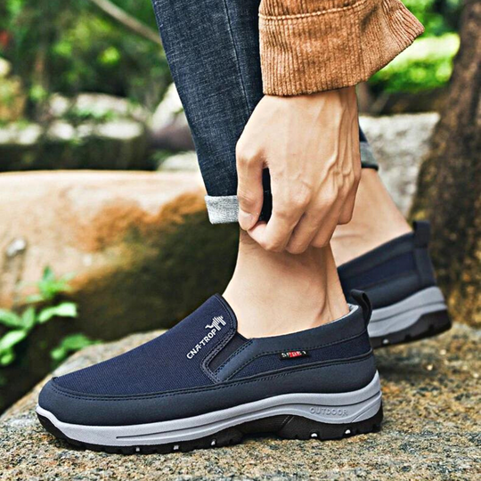 Herren Wanderschuhe Slip On Rutschfest Atmungsaktiv 8