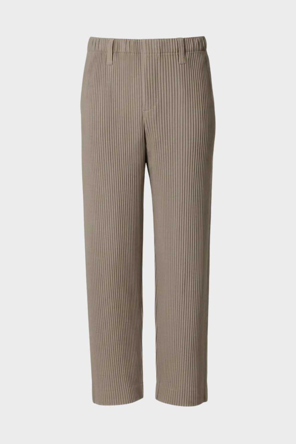 Herren Stoffhose Gummibund Gerader Schnitt Rippstruktur Hose 7