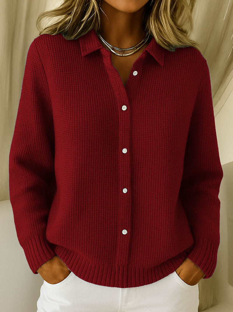 Gebreide Cardigan Dames | Geribbeld & Knoopsluiting 4