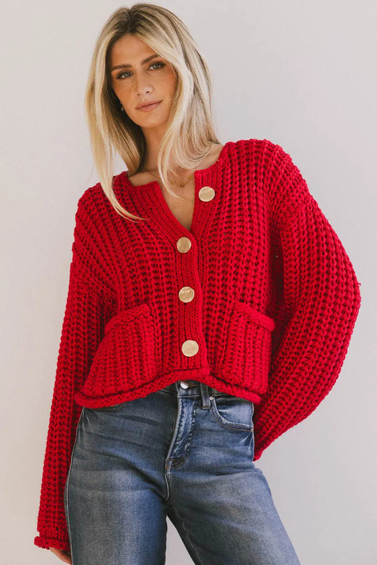 Strickjacke Damen | Knöpfe & Taschen 12