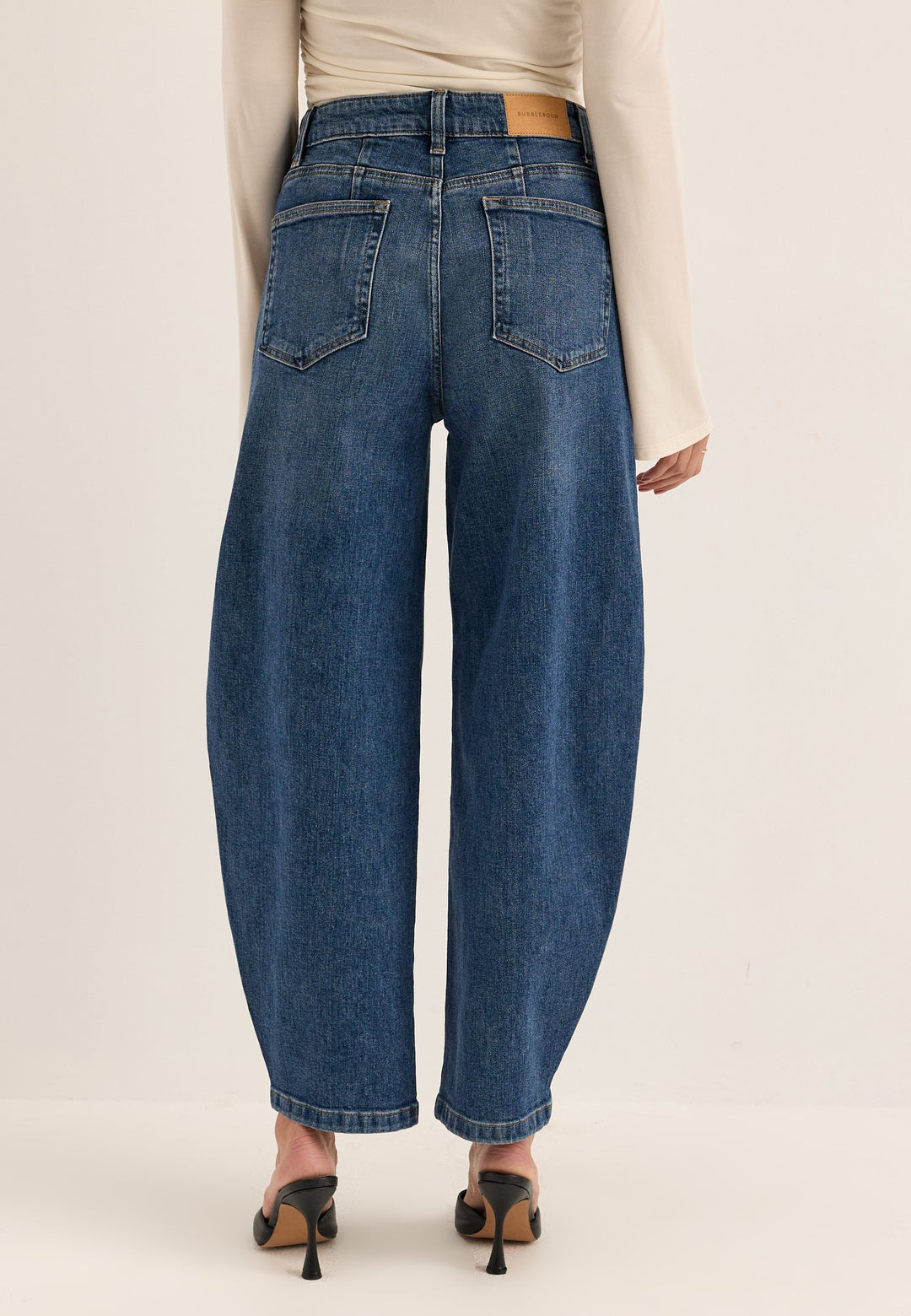 Barrel Leg Jeans Blue
