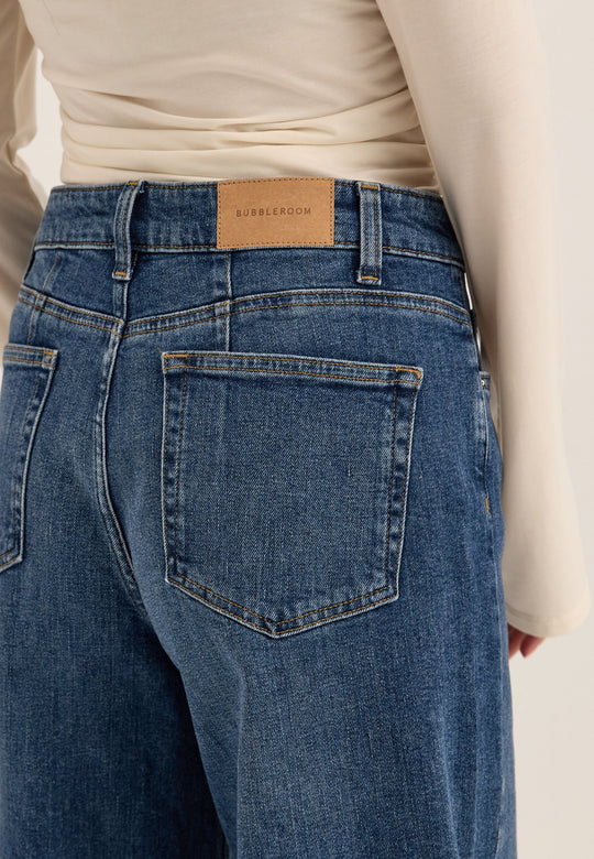 Barrel Leg Jeans Blue
