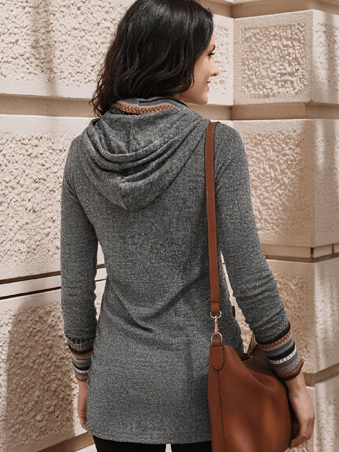 Pullover Damen | Mit Stehkragen & Ethno-Details