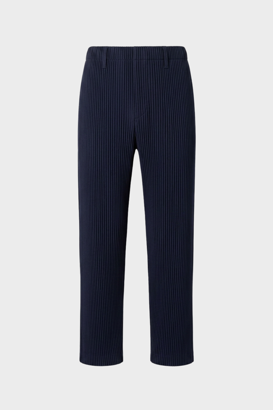 Herren Stoffhose Gummibund Gerader Schnitt Rippstruktur Hose 8