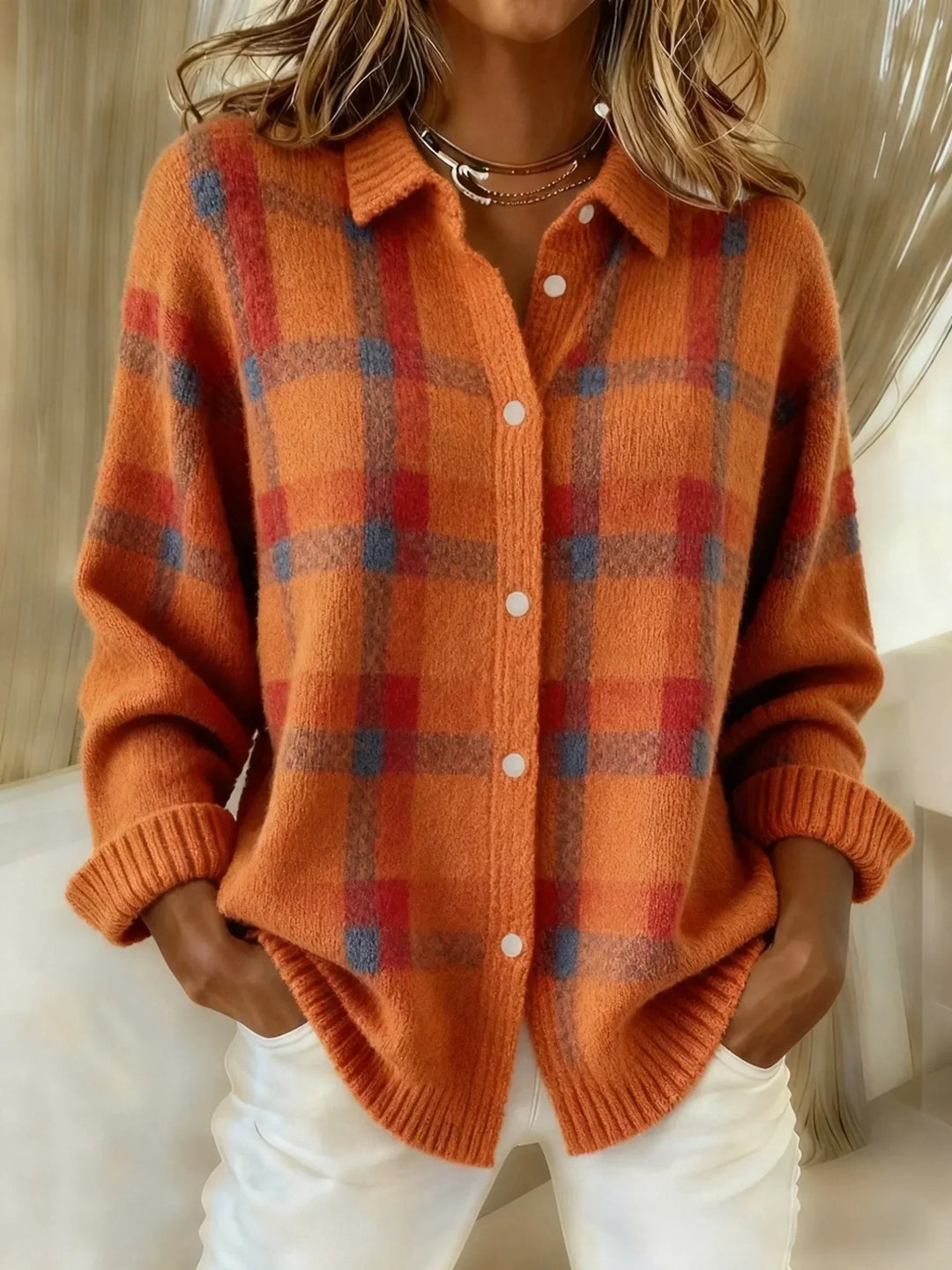 Geruite Trui Dames | Warm & Comfortabel 2