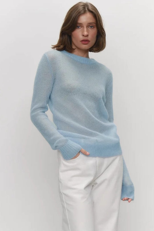 Feinstrickpullover Damen | Rundhalsausschnitt & Leicht