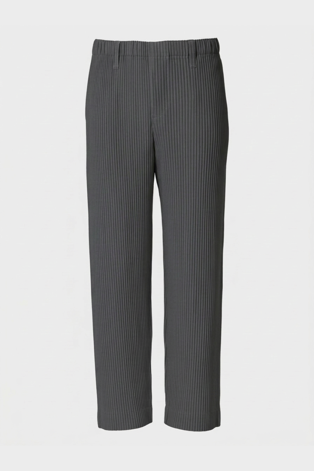 Herren Stoffhose Gummibund Gerader Schnitt Rippstruktur Hose 9