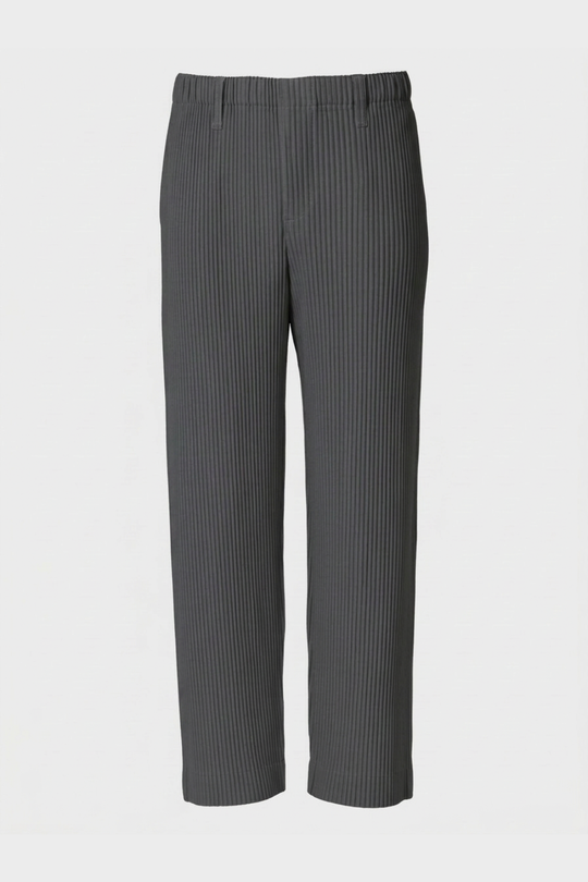 Herren Stoffhose Gummibund Gerader Schnitt Rippstruktur Hose 9
